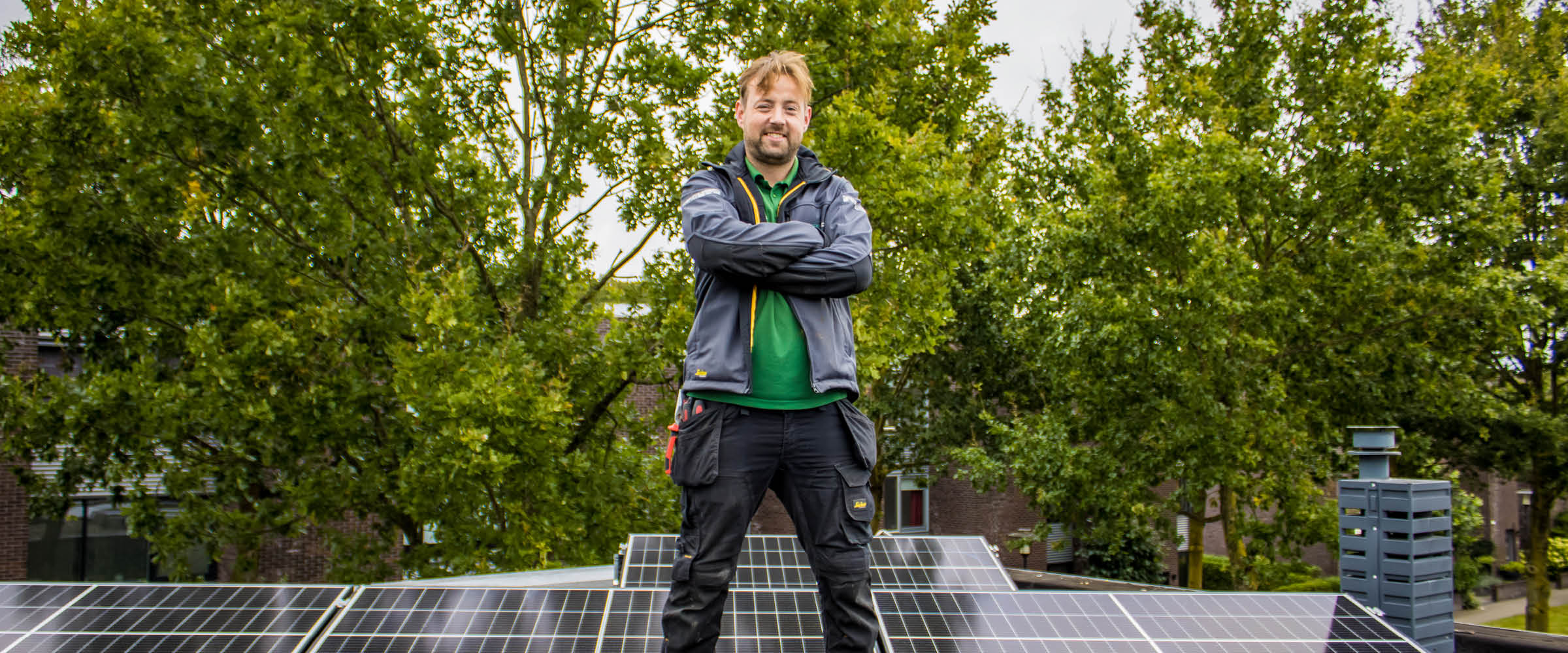Installatie van zonnepanelen door Bruens DT in Apeldoorn